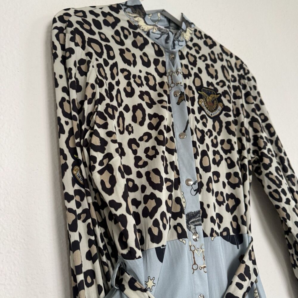 Mucho Gusto Dutch Handmade Maximalist Luxury Bold Dress M Leopard Mob Wife €439 - Picture 10 of 16